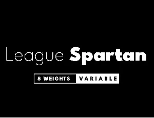 League Spartan font