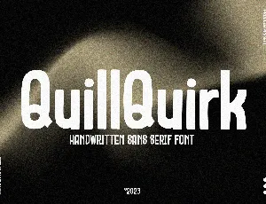 QuillQuirk font