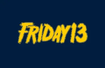 Friday13 font