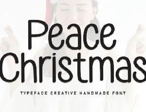 Peace Christmas Display font