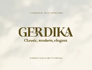 Gerdika font