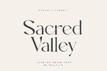 Sacred Valley font