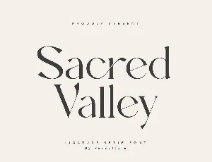 Sacred Valley font