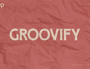 Groovify font