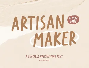 Artisan Maker font