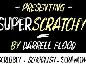 Super scratchy Family font