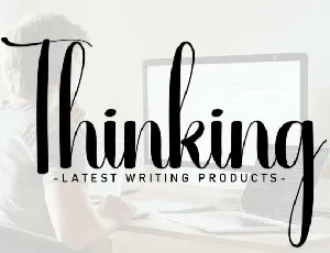 Thinking Script Typeface font