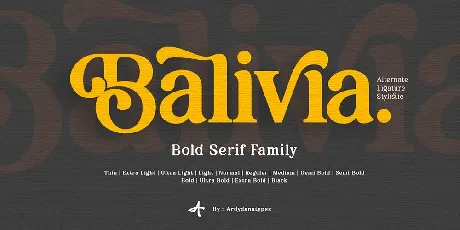 Balivia Free font