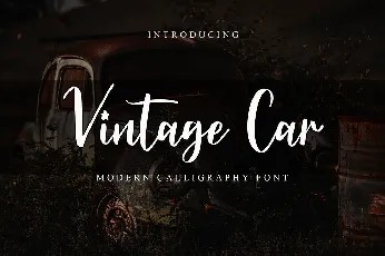 Vintage Car font