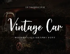 Vintage Car font