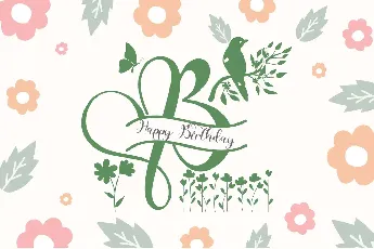 Spring Monogram font