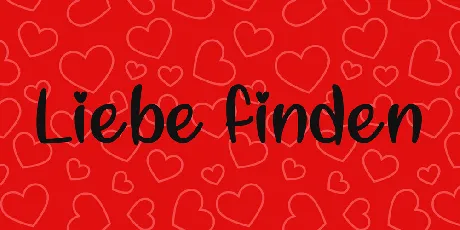 Liebe finden font