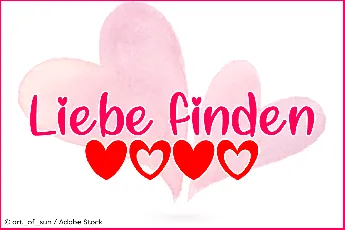 Liebe finden font