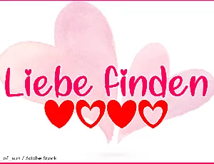 Liebe finden font