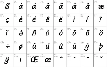 Handgley font