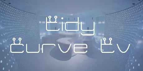 Tidy Curve TV font