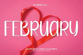 February Display font