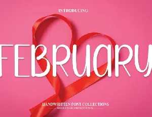 February Display font