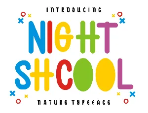 Night Shcool font