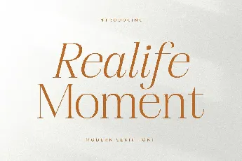 Realife Moment font