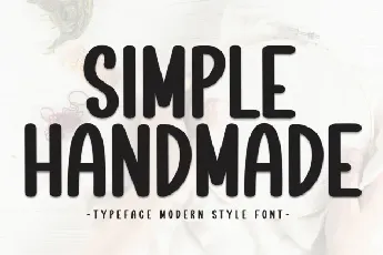 Simple Handmade Display font