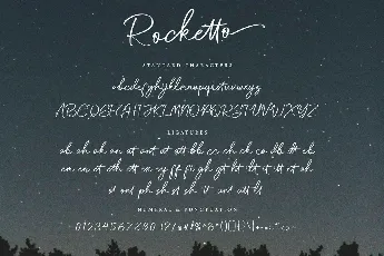 Rocketto Stylish Handwritten font