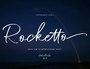 Rocketto Stylish Handwritten font