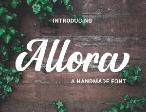 Allora Script font