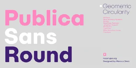 Publica Sans Round Family font