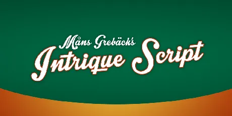 Intrique Script Personal Use font