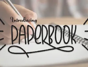 Paperbook Handwritten font