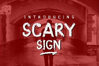 Scary Sign font