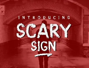 Scary Sign font