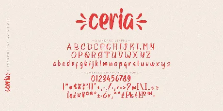 Ceria font