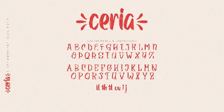 Ceria font