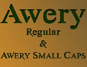 Awery font