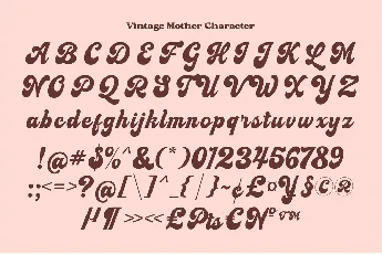 Vintage Mother font