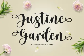 Justine Garden font