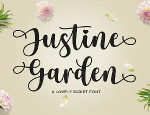 Justine Garden font