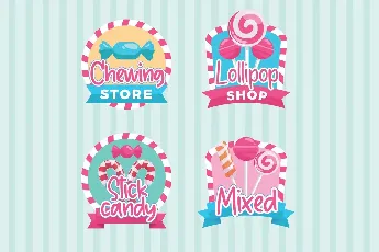 Candycane font