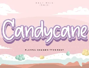 Candycane font