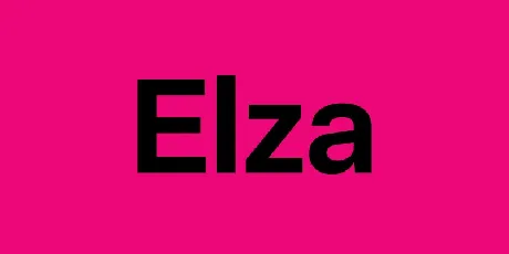 Elza Family font