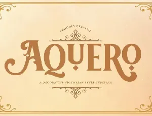 Aquero Display font