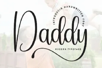 Daddy Calligraphy font