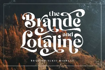 The Brande and Lotaline font