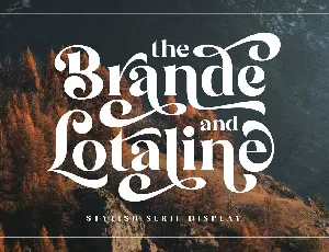 The Brande and Lotaline font