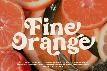 Fine Orange DEMO font