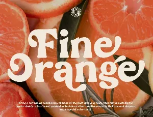 Fine Orange DEMO font