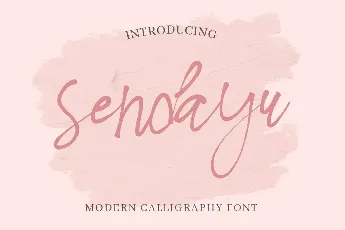 Sendayu Light Calligraphy font