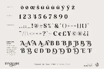 Evagrande font